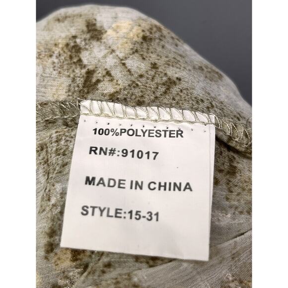 Solitaire Swim Sheer Cover-up‎ Dress Womens Small Snake Animal Print Gold - Picture 5 of 7